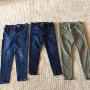 American Eagle size 8 jeans ($20 for all 3!!)